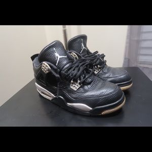 NIKE AIR JORDAN 4 RETRO LS OREO BLACK/TECH GREY